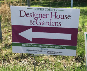 2018 Bucks County Designer House sign